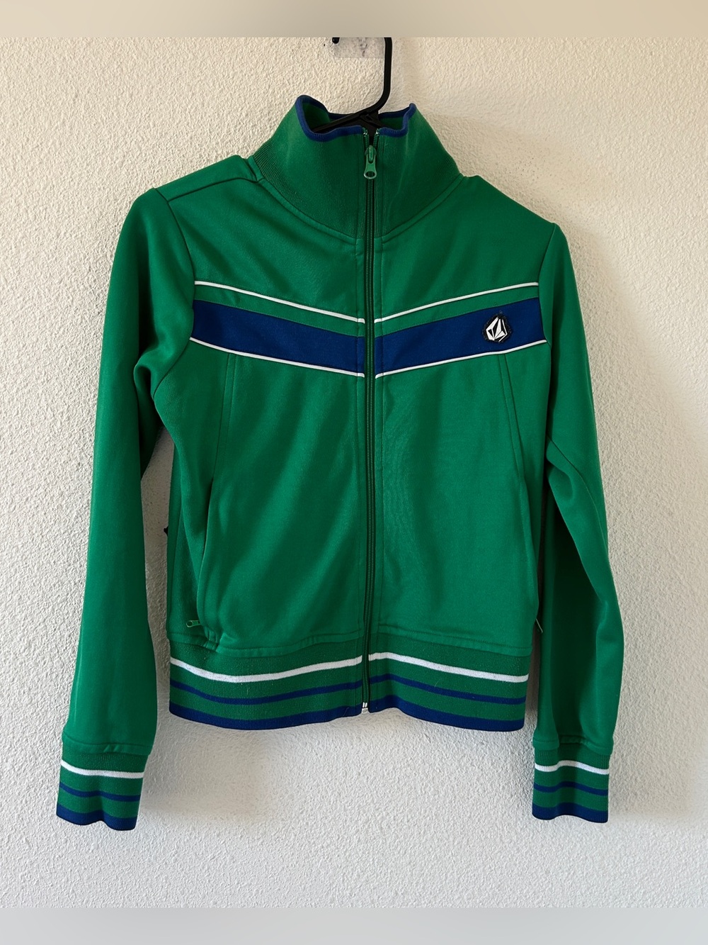 Lime Light DIY Zip front Sweater athletic jacket Jr. Women’s Medium Green
